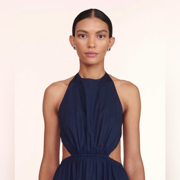 Staud Vanessa Dress in Navy NWT - Picture 4 of 7